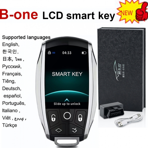 Free Shipping New Style B-One Modified Universal Remote Smart LCD Key Comfortable entry Auto Lock For Audi/Bentley/Porsche/Toyota For BMW/Benz